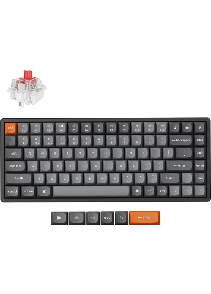 Клавіатура K2 Max 84Key Super Red Black (K2M-C1-UA) Keychron (322938965)