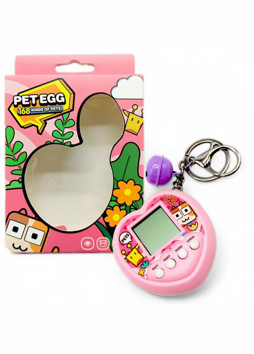 Електронна гра-брелок “Тамагочі: Pet Egg Game” (рожева) MIC (293968696)