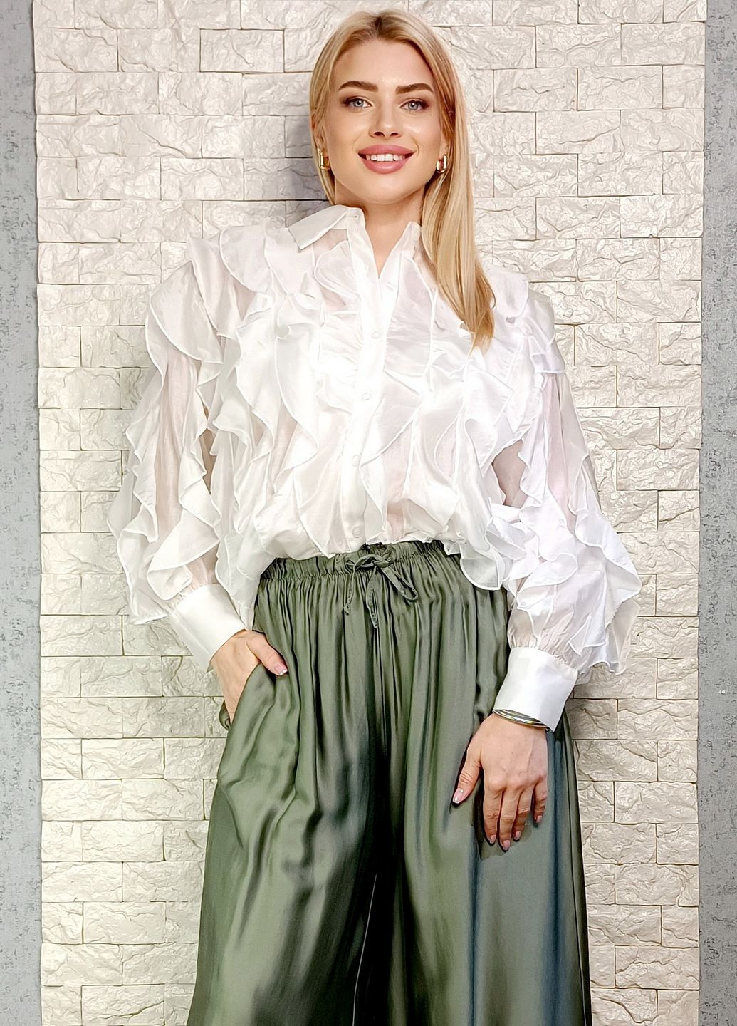 Біла блуза Vince Otto