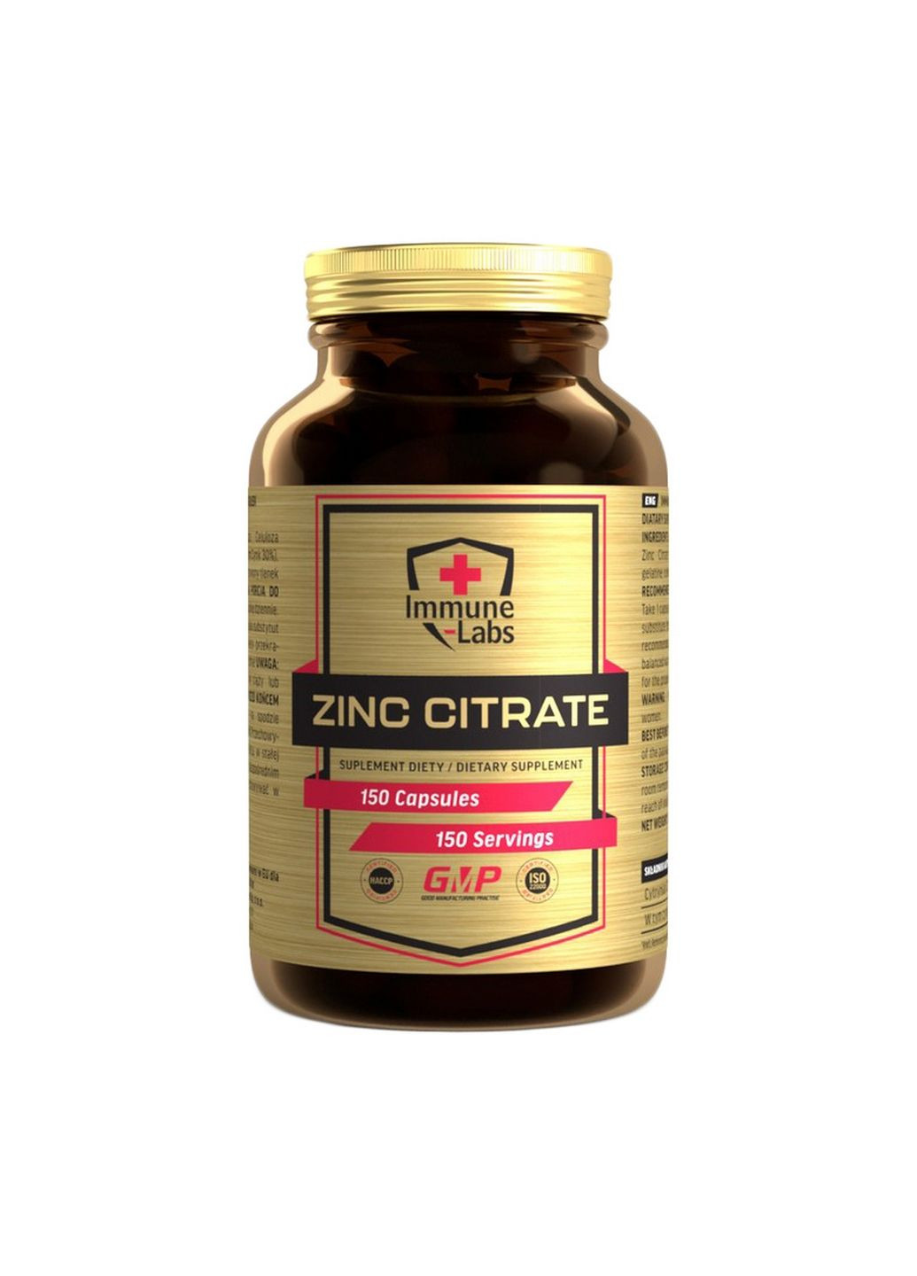 Витамины и минералы Zinc Citrate (150 cap) Immune Labs (296191591)
