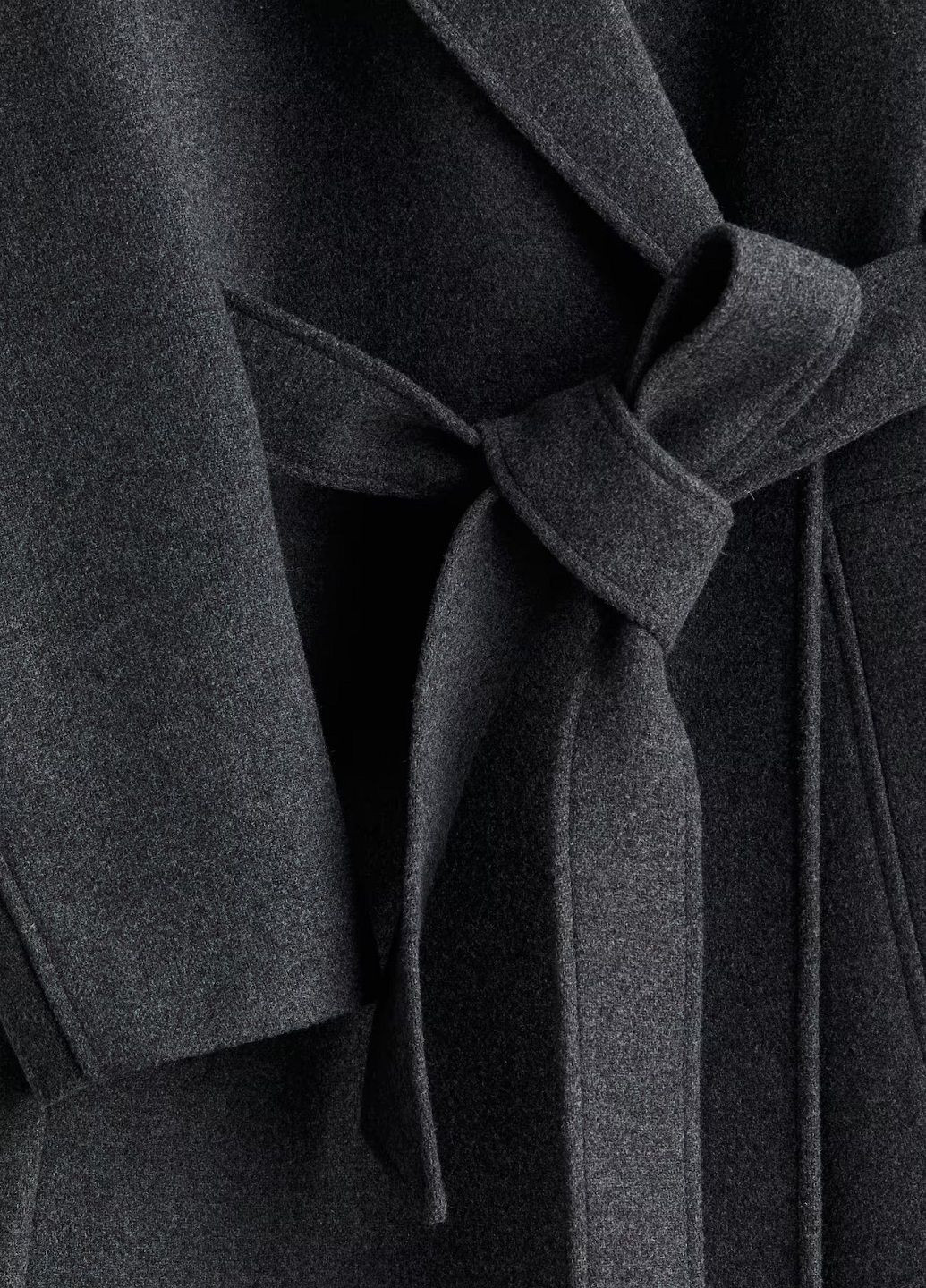 Темно-серое демисезонное Пальто H&M