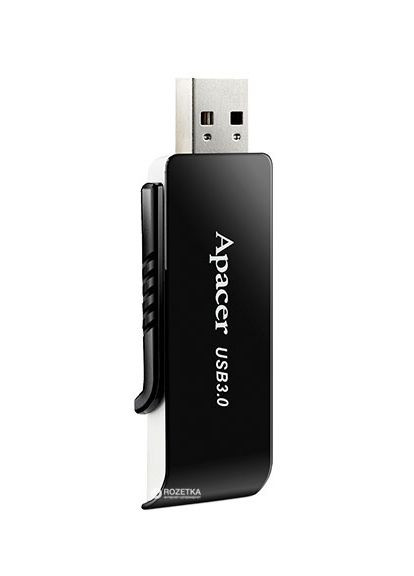 Флеш-накопичувач USB 3.2 Gen 1 32Gb Black (AP32GAH350B-1) Apacer AH350 (372682660)