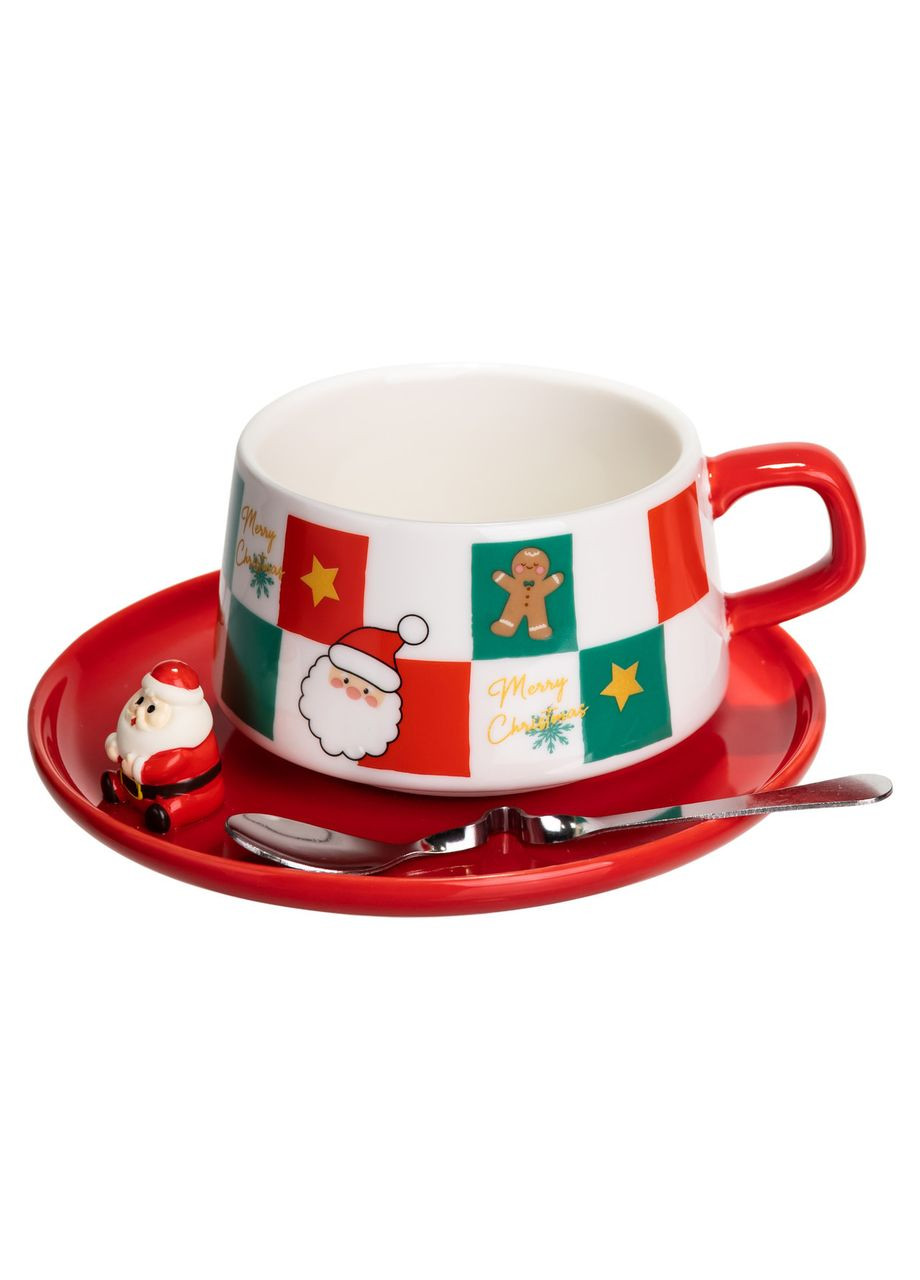Новорічний різдвяний порцеляновий набір «Святковий ранок» 250 мл FM-CS-10C Yiwu (370973978)