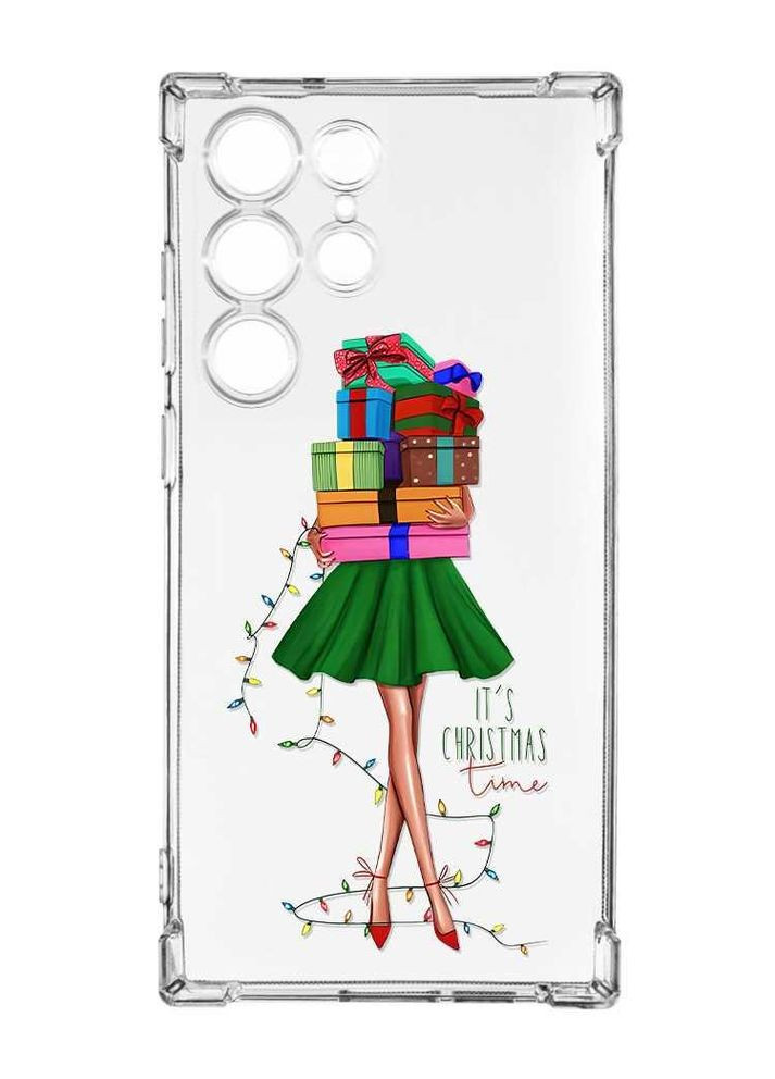 Чохол з потовщеними кутами на Samsung Galaxy S24 Ultra:: Дівчина з подарунками (принт 148) CASE CONTROL (362964827)