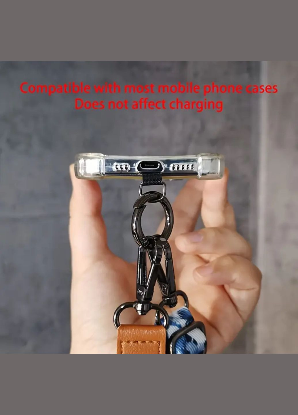 Универсальный геометрический текстильный ремешок-шнурок для смартфона на шею или через плечо No Brand (328958160)