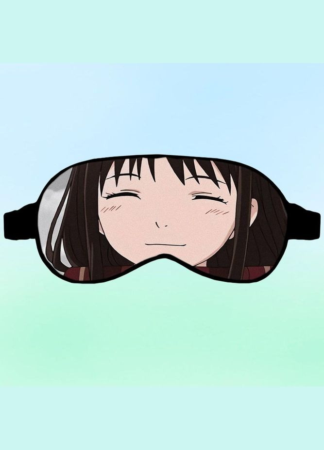 Маска для сна Аниме Бесшумный Бог #0017 черная No Brand (315046573)