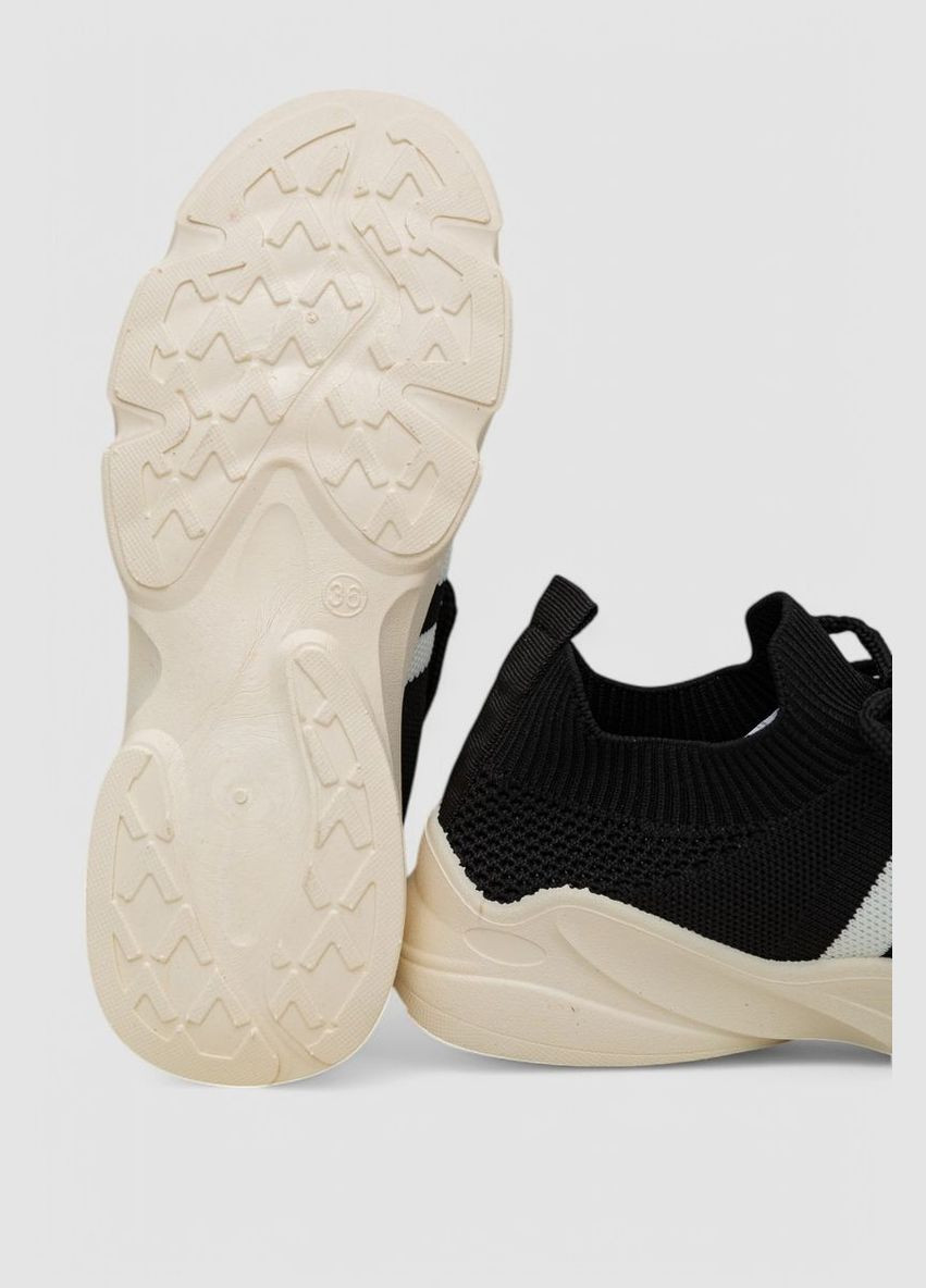 Кросівки жіночі текстильні Ager Кроссовки чорно-білі демісезони (318561181)