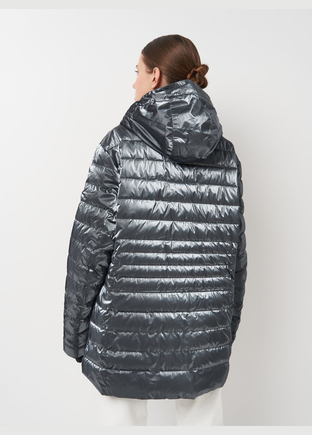 Серебряная зимняя куртка лыжная C&A