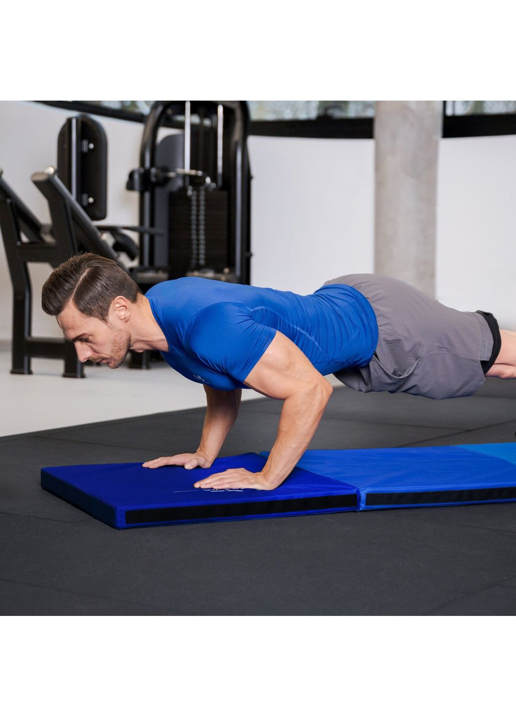 Мат гимнастический жесткий 5см темно Gymtek (369616557)