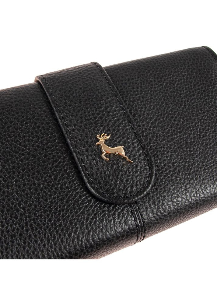 Женский кошелёк из фактурной кожи J53 BLACK Ashwood (303831220)