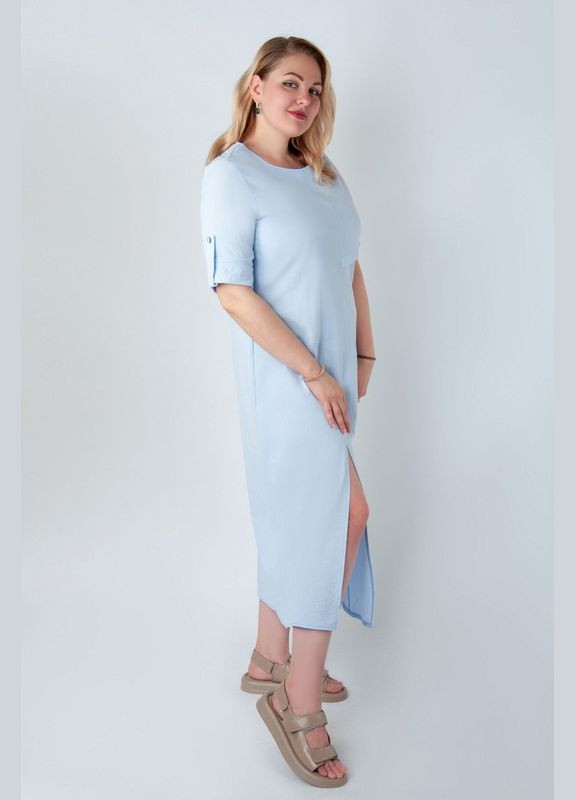 Світло-блакитна сукня жіноча 09-4020-150 Авекстекс