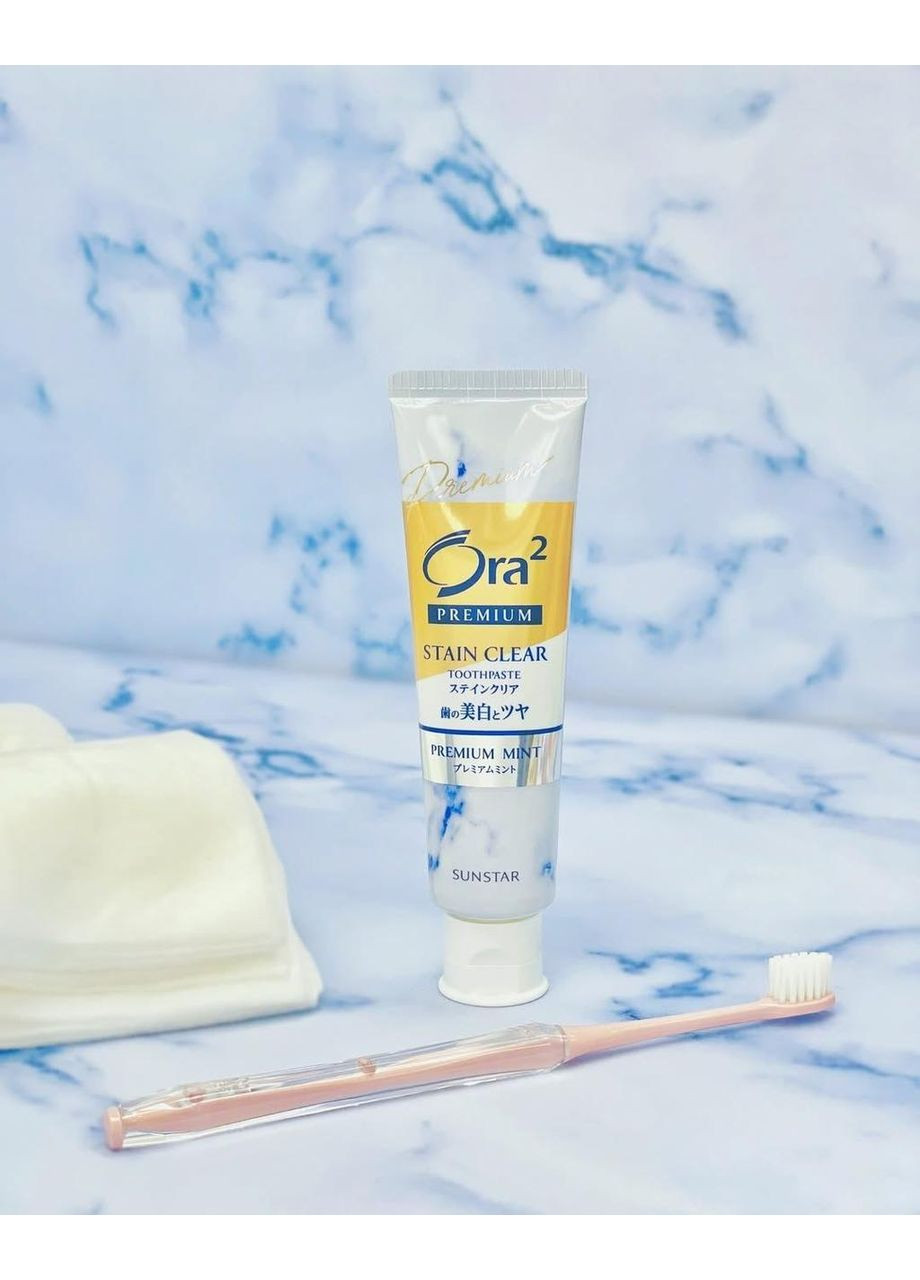 Ora2 Premium Mint премиальная отбеливающая зубная паста (мята), 100 г Sunstar (369488019)