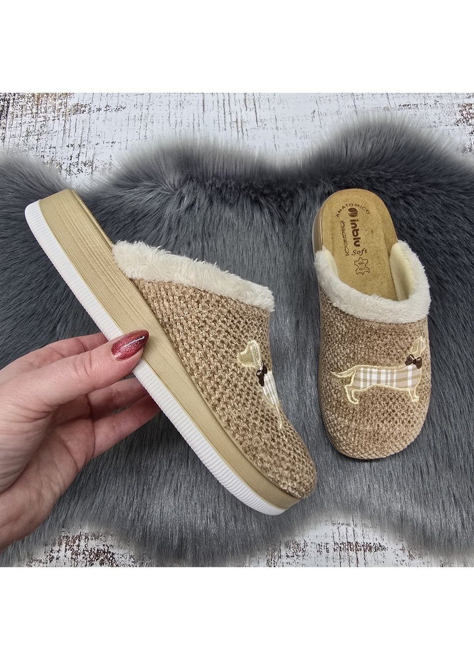 Тапочки жіночі теплі із закритим носком Inblu (370091711)