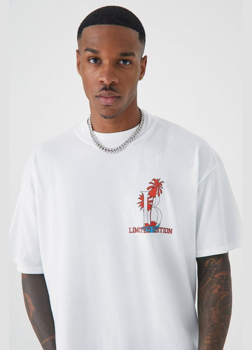 Белая футболка Boohoo