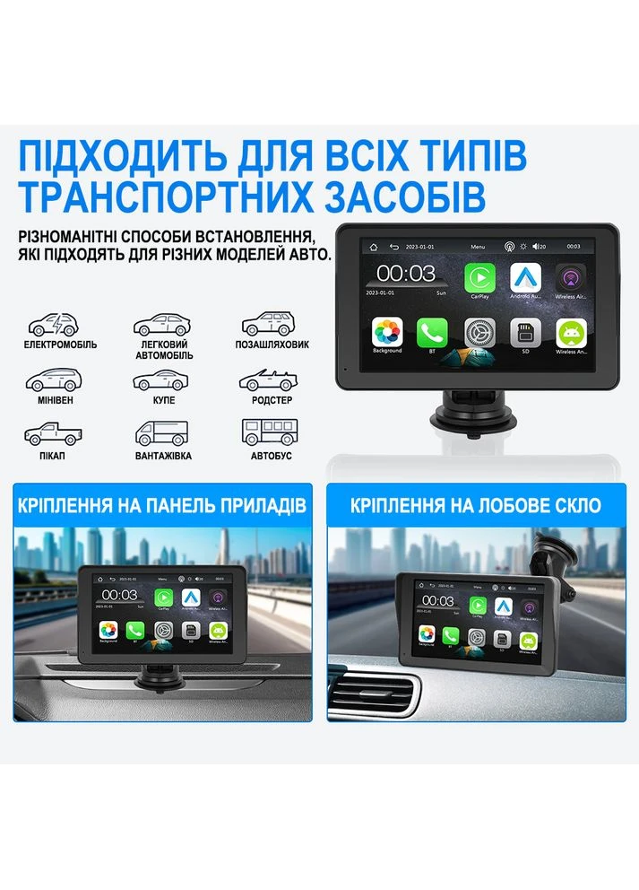 Монітор автомобільний Podofo (375460795)