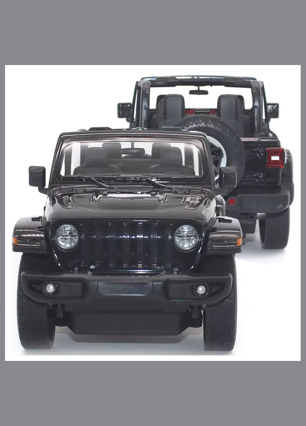 Машинка Jeep Wrangler Rubicon 1:14 на радиоуправлении черный (454.00.29) Rastar (330058327)