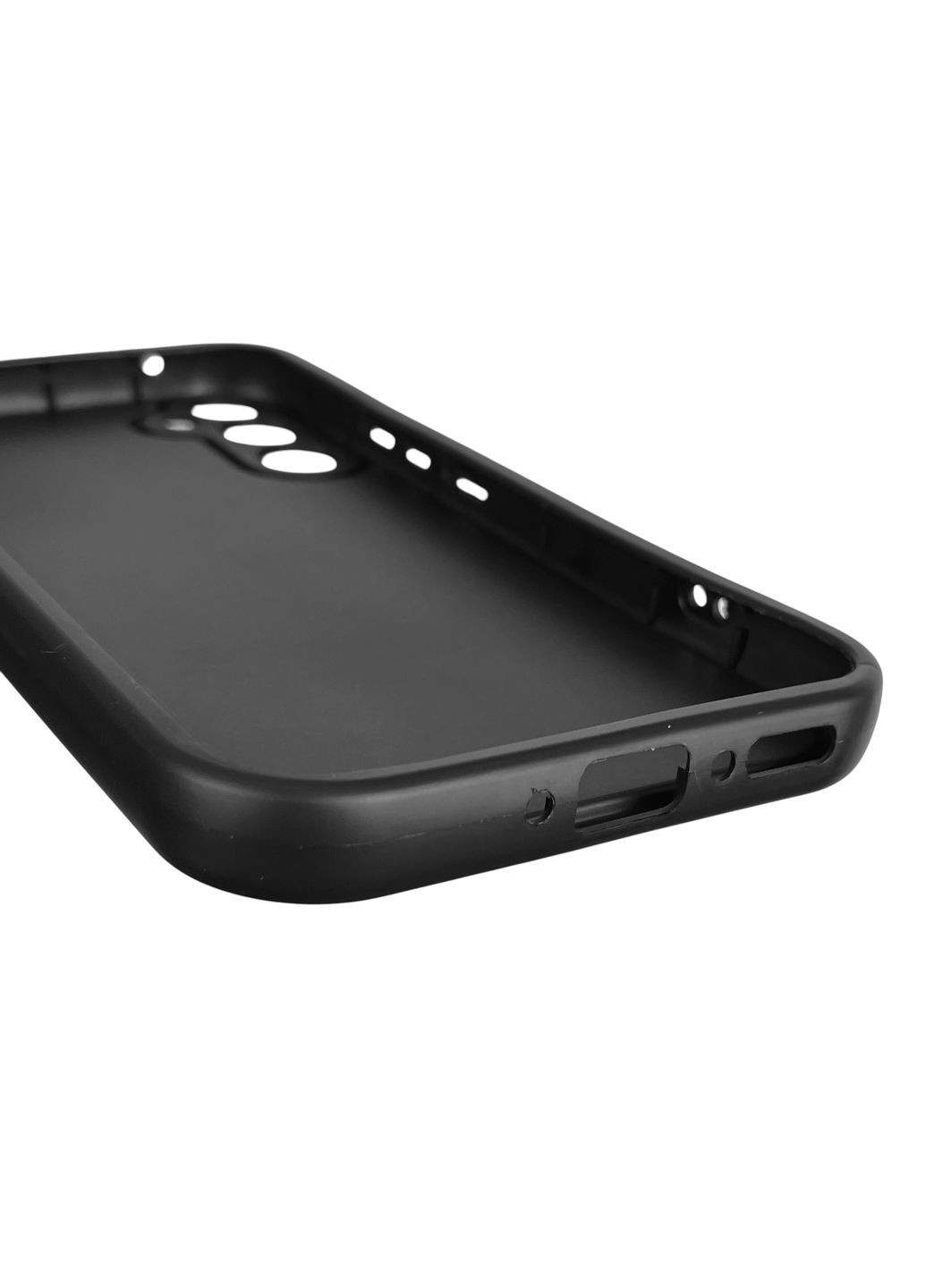 Чехол силиконовый Soft Touch с 3D принтом для Galaxy A34 5G (SM-A346E) черный (Полная защита камеры) Samsung (371652918)