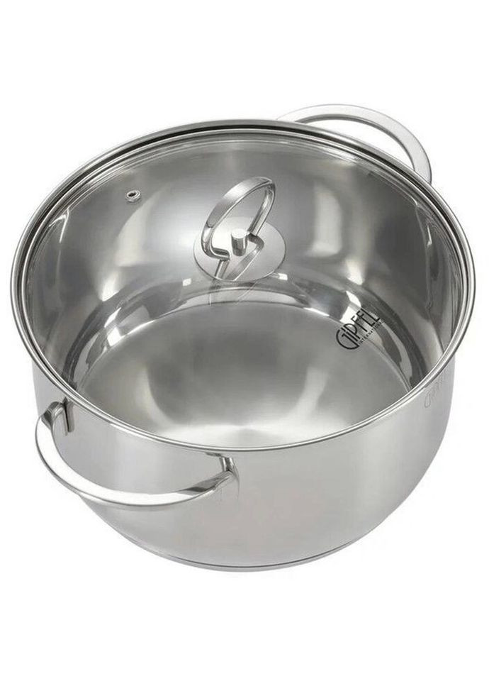 Кастрюля с крышкой Sofia GP-2319 24 см 5.8 л серебристая Gipfel (335972596)