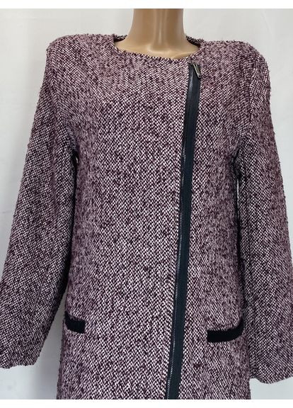 Вишневое демисезонное Пальто однобортное Made in Italy