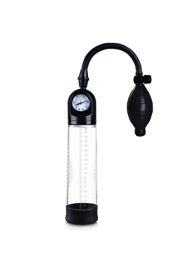 Вакуумна помпа зі стрілковим манометром і ручною «грушею» - CherryLove Men Powerup (332209593)