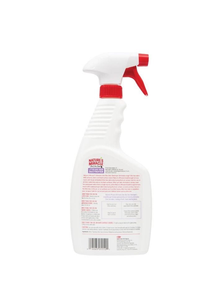 Засіб Nature_s Miracle Litter Box Odor Destroyer для усунення запахів котячого туалету 709 мл Nature's Miracle (355795040)
