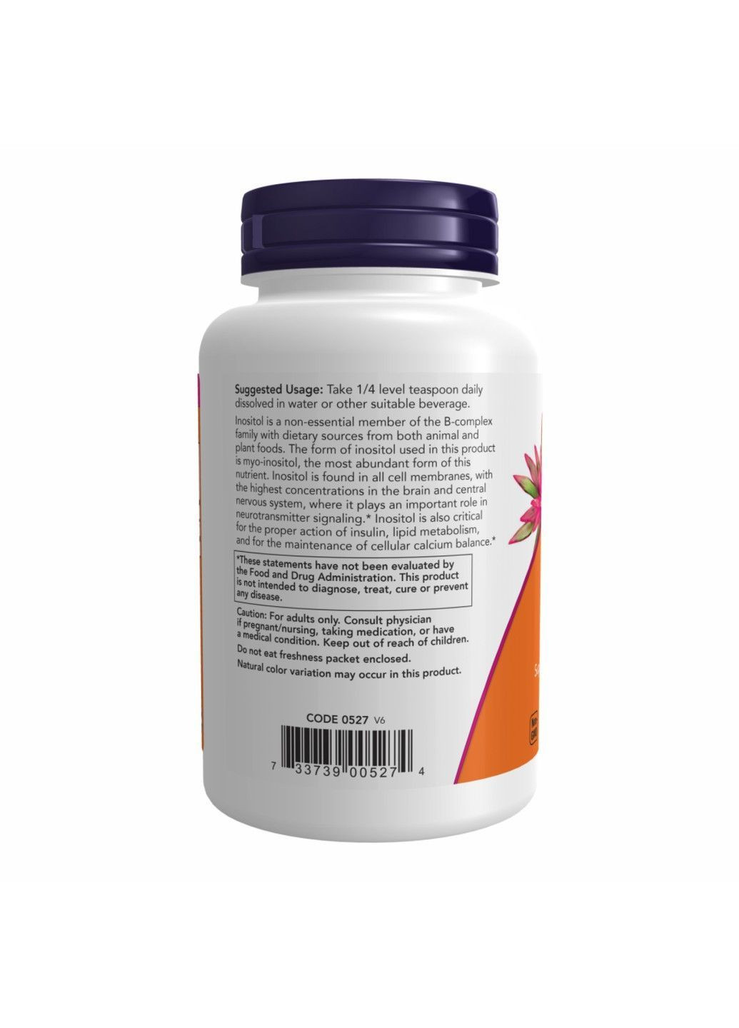 , инозитол, порошок, 113 г Now Foods (364956377)