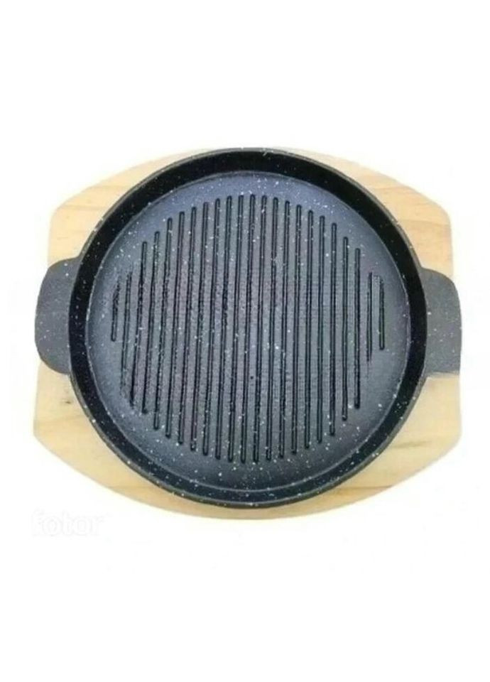 Сковорода-гриль чавунна на підставці EB-18412 24 см чорна Edenberg (319163517)