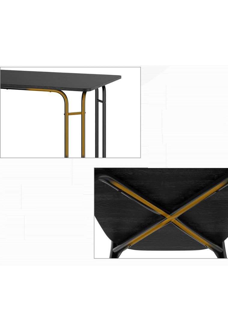 Комплект мебели Katarina стол и 4 стула черный Costway (361952912)