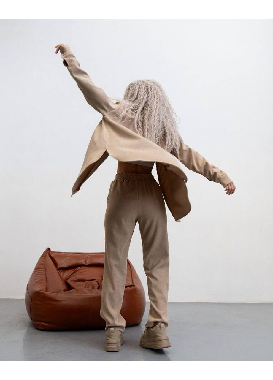 Жіночий Мікро вельветовий костюм: сорочка + штани Україна (361044167)