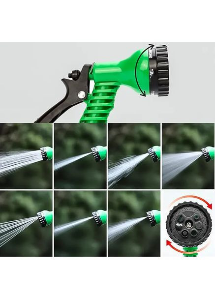 Набір поливальний шланг BlueBird 15м на котушці пістолет з розпилювачем 7-ми режимний Domotec (363832342)