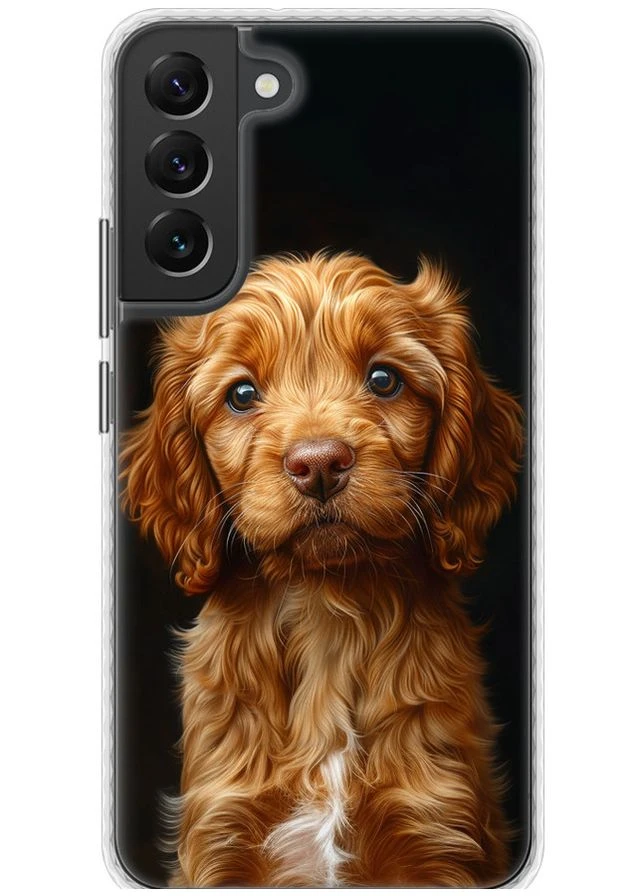 Чехол Bumper чехол 'Cocker spaniel на черном фоне' для Endorphone Samsung Galaxy S22 Plus (292314993)