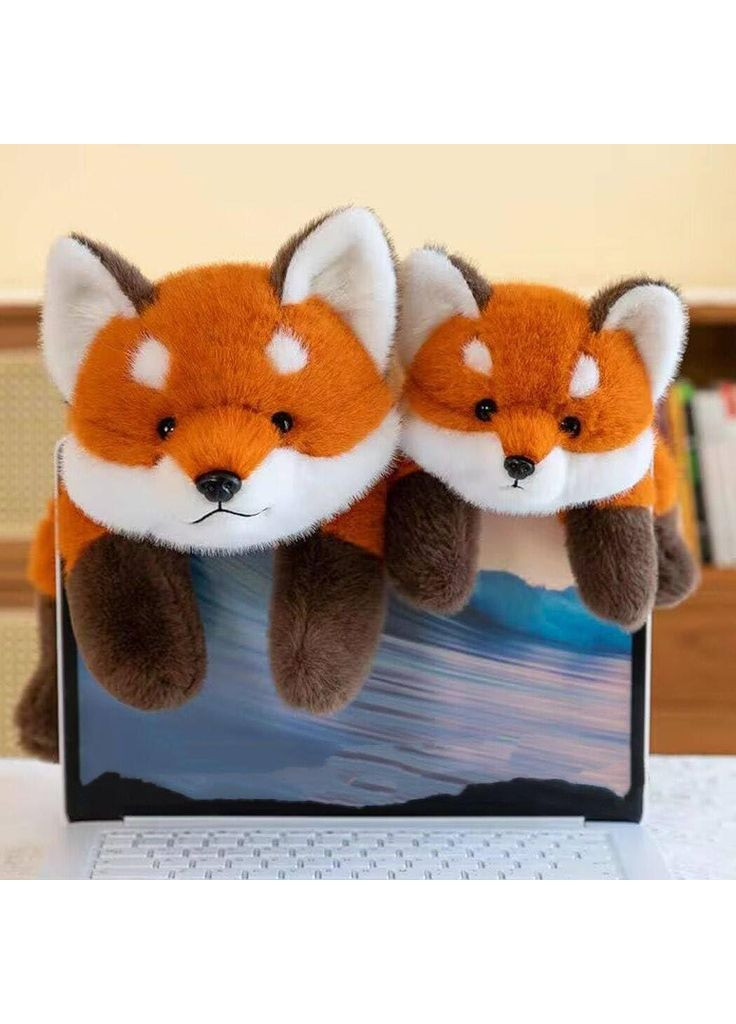 М'яка плюшева іграшка Лисичка 32 см Жовтогаряча Baby Team (366027085)