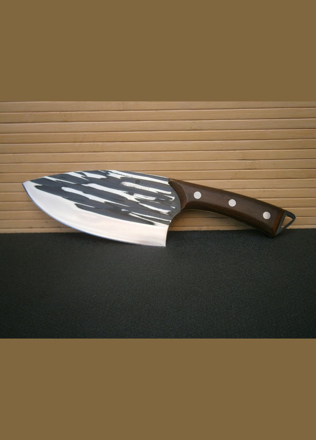 Ніж - сокира кухарський Sonmelony Chef SD-10 фултанг 30 см No Brand (302391907)