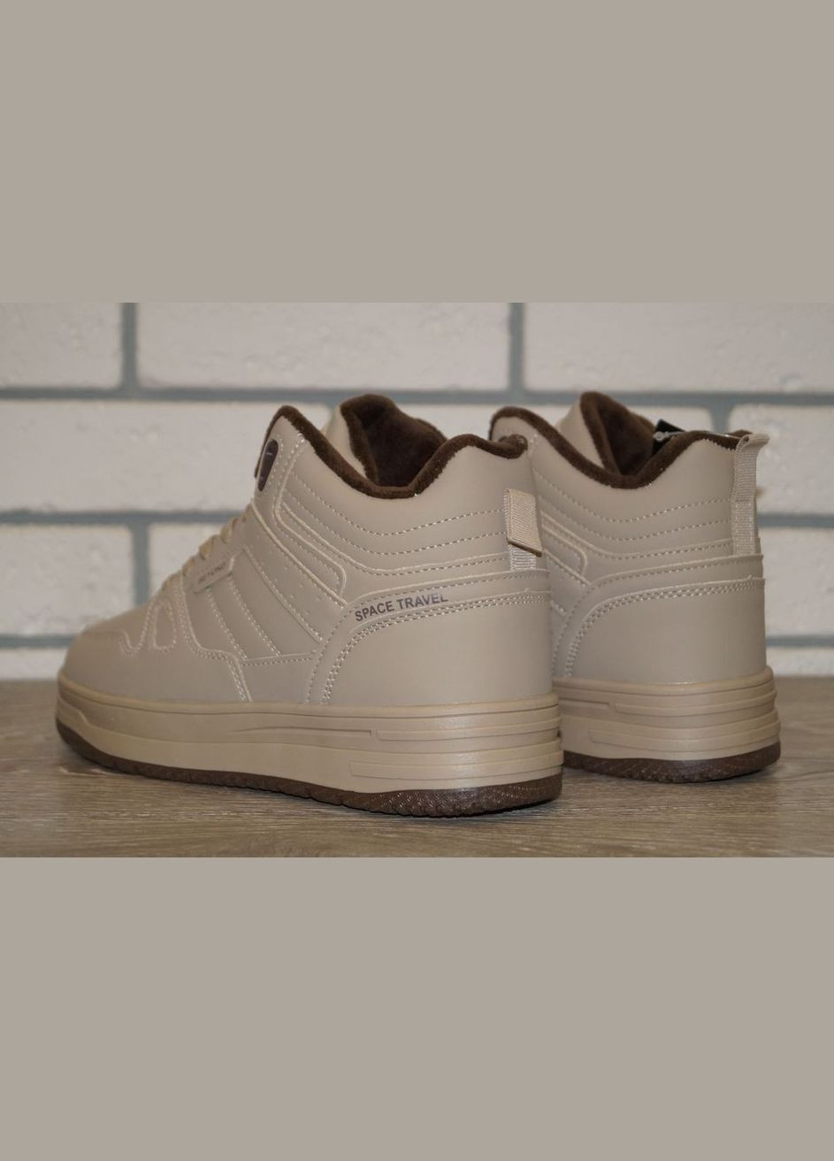 Бежевые повседневные, кэжуал зимние хайтопы зимние подростковые / ботинки зимние подростковые бежевые FDEK