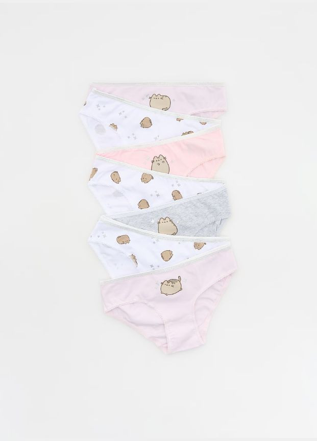 Белый комплект белья 7 трусиков и 3 топа Reserved