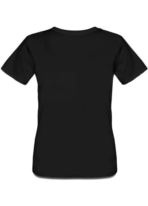 Черная летняя женская футболка dimmu borgir - eonian (чёрная) Fat Cat