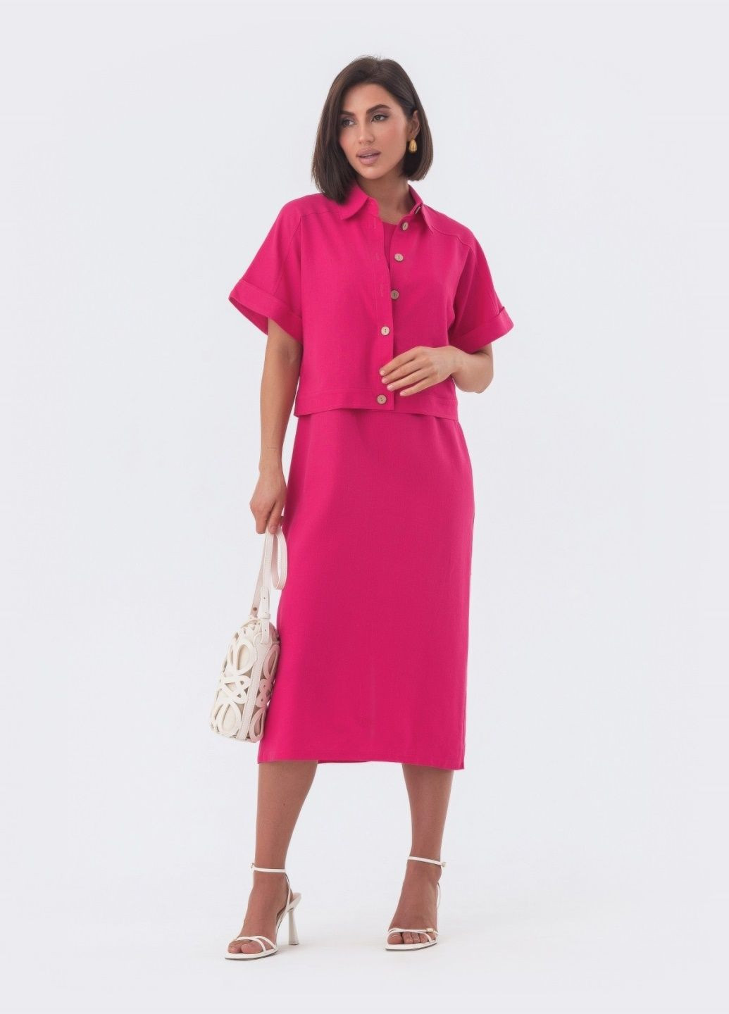 костюм із сорочкою та сукнею рожевий Dressa (287340368)