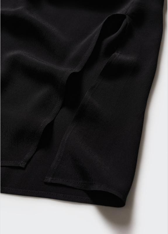 Чорна чорна сукня плаття міді літнє Mango