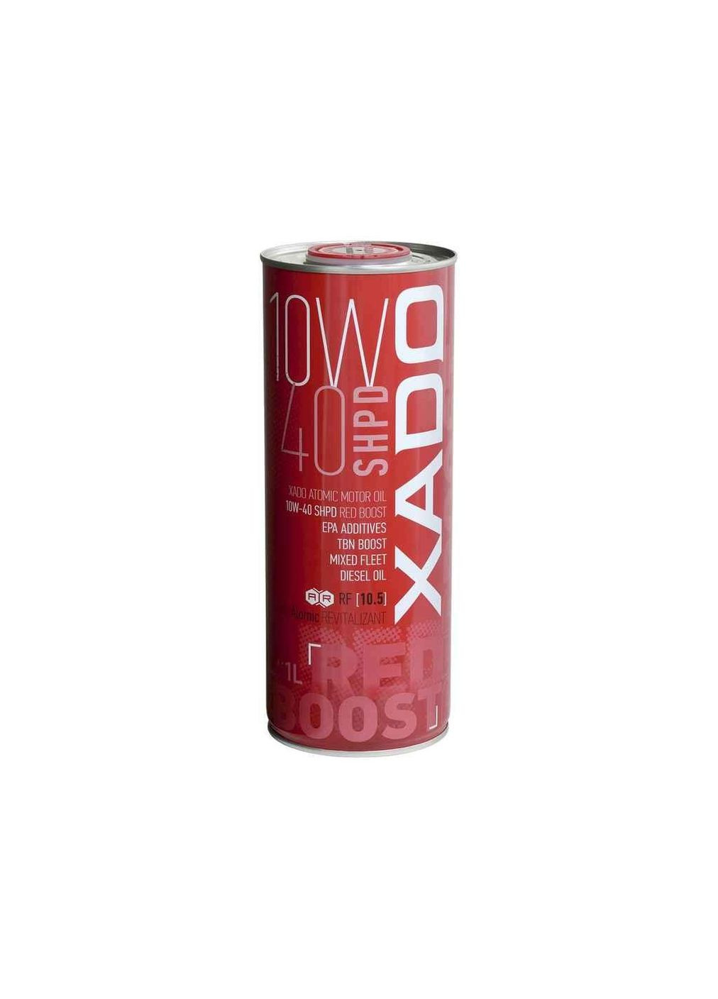 Масло моторне напівсинтетичне Atomic Oil 10W-40 SHPD Red Boost, ж/б 1л ТМ XADO (305059882)