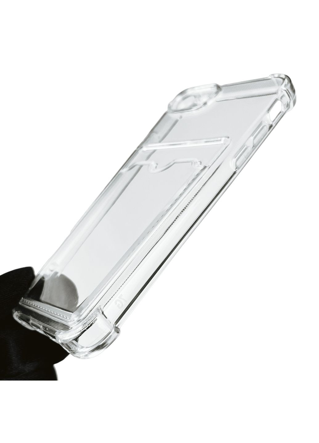 Чехол для iPhone 7 с бронь углами с карманом для визиток карточек k-pop на айфон 7 прозрачный Apple (366023511)