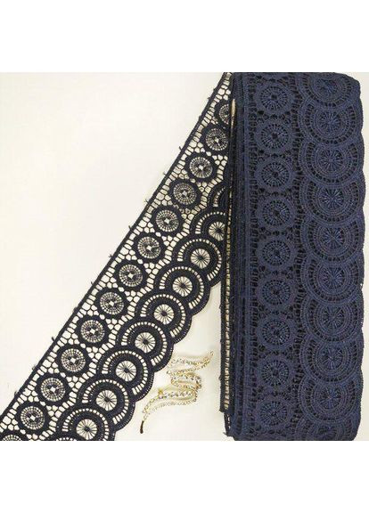 (1 метр) Мереживо макраме Sindtex 8 см колір - синій темний (18 м-SF0048-3) Plus-plus (352746160)