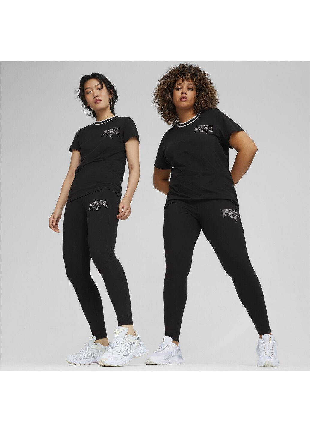 Черные демисезонные леггинсы squad women's leggings Puma