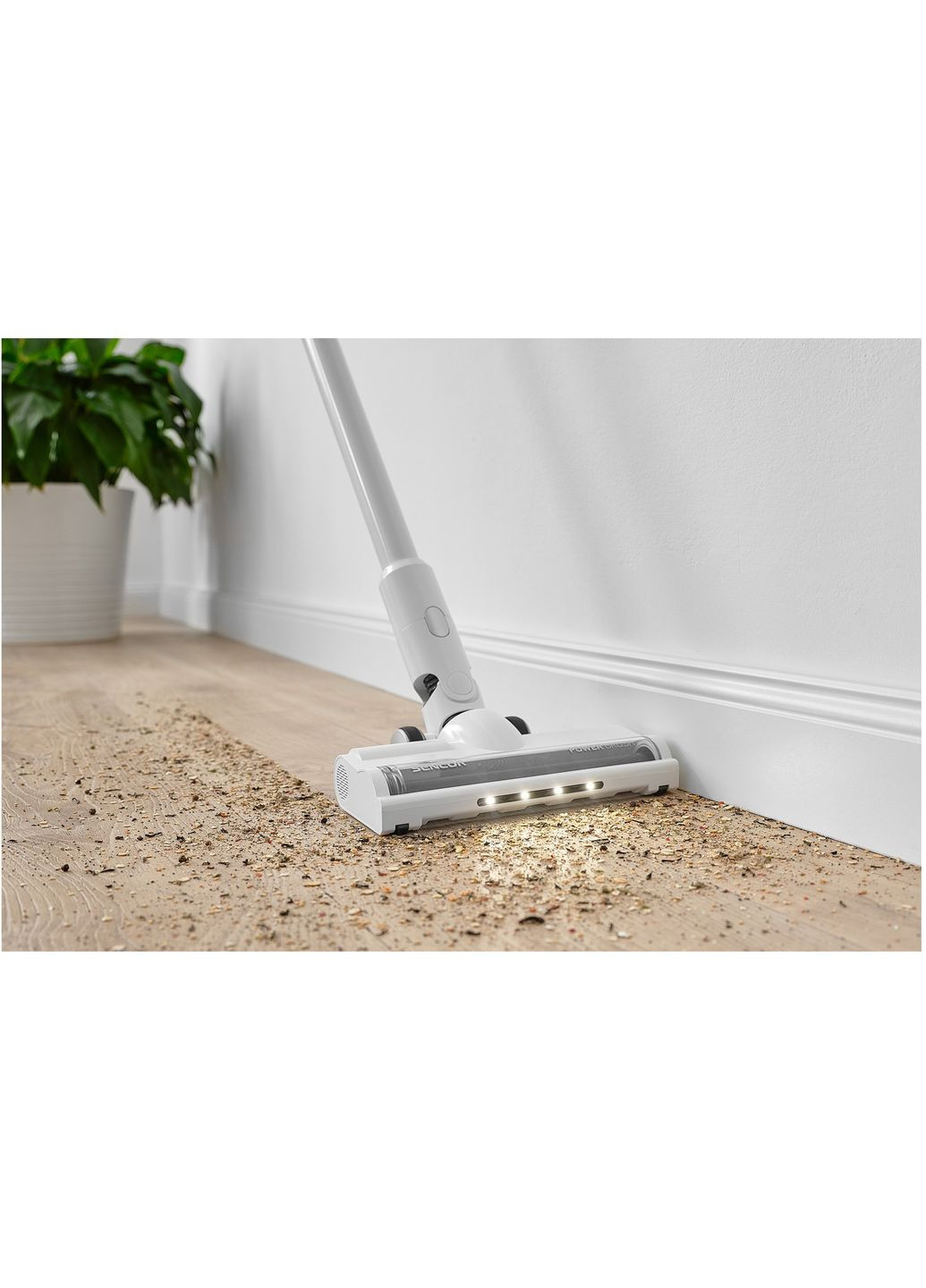 Пилосос безпровідний, 250Вт, конт пил -0,5л, автон. робота до 45хв, НЕРА, підсвітка, турбо щітка, Sencor (314750046)