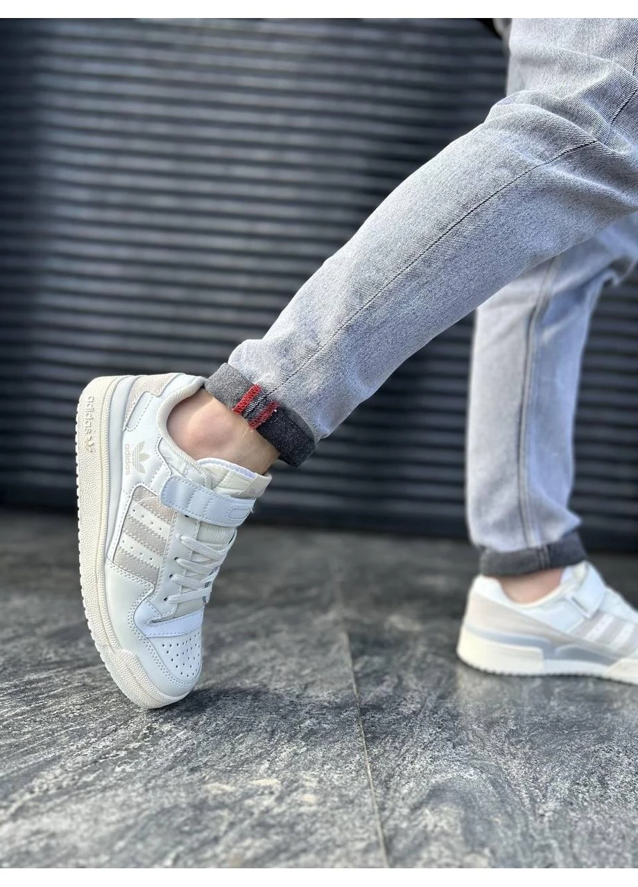 Сірі літні кросівки adidas forum 84 low orbit grey адідас форум 84 сірі No Brand