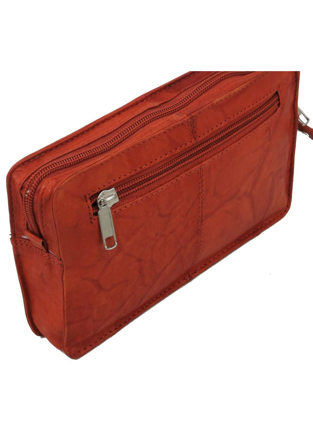 Мужская кожаная барсетка, клатч рыжий Always Wild (360894303)