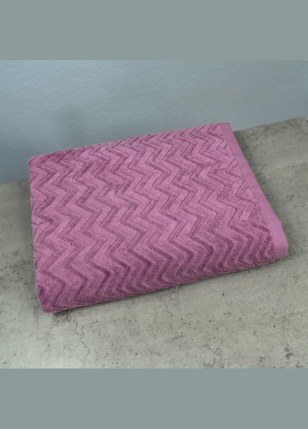 GM Textile полотенце махровое 50x90см премиум качества жаккардовое с велюром 550г/м2 () фиолетовый производство -