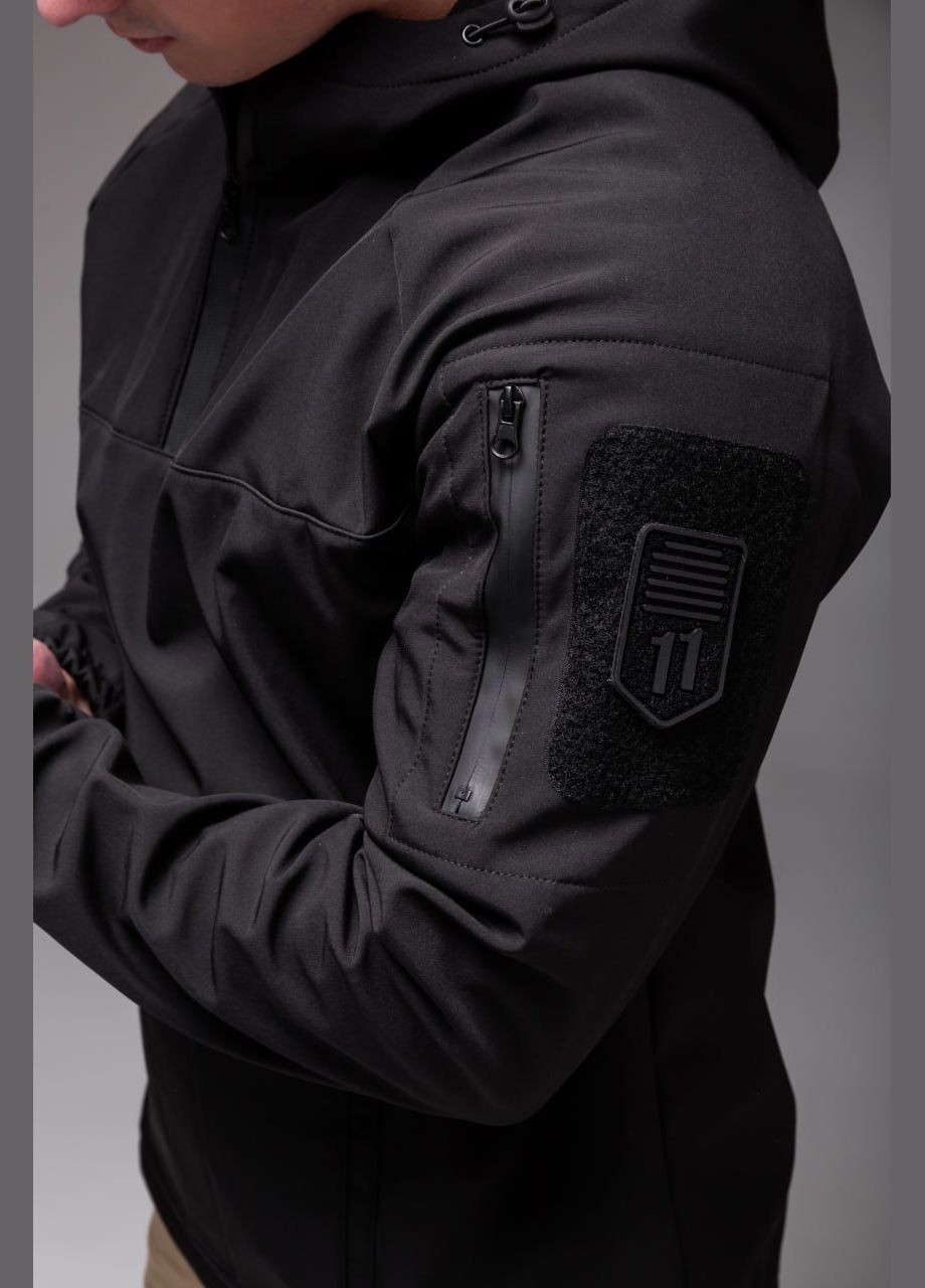 Чорна демісезонна вітровка No Brand