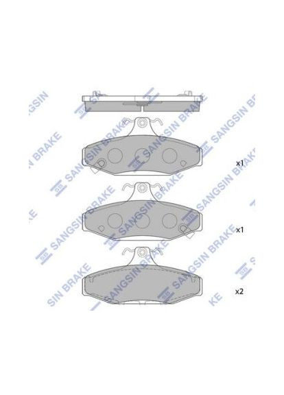 Комплект тормозных колодок. HI-Q (369327202)