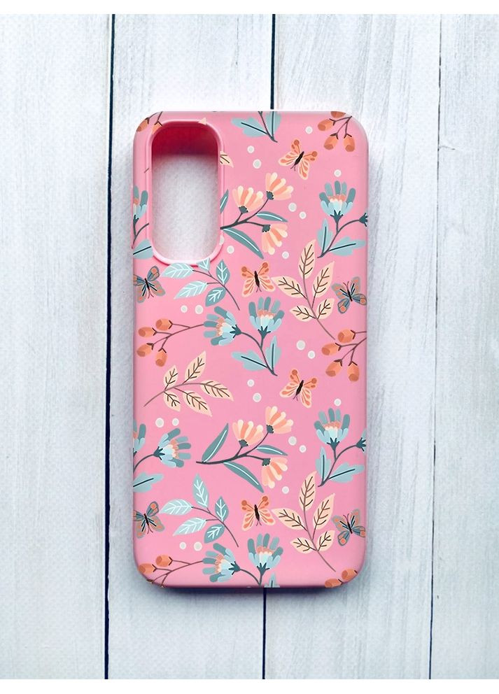 Матовий чохол на Samsung Galaxy A24 Рожевий:: Квітковий фон (принт 370) CASE CONTROL (360666697)