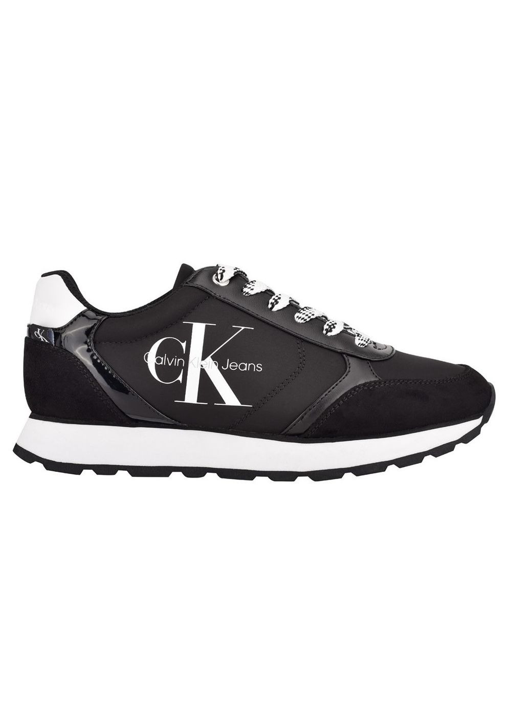 Черные демисезонные женские кроссовки cayle black nylon 7-37-23.8см Calvin Klein